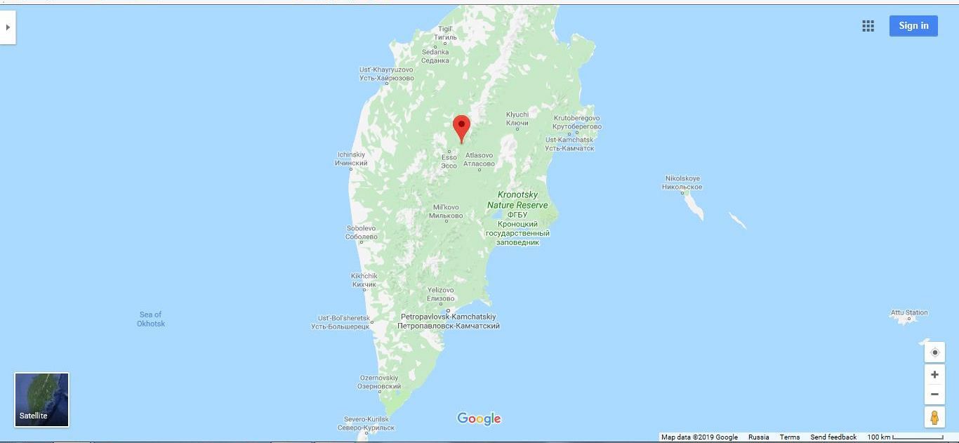 Карта камчатки соболево